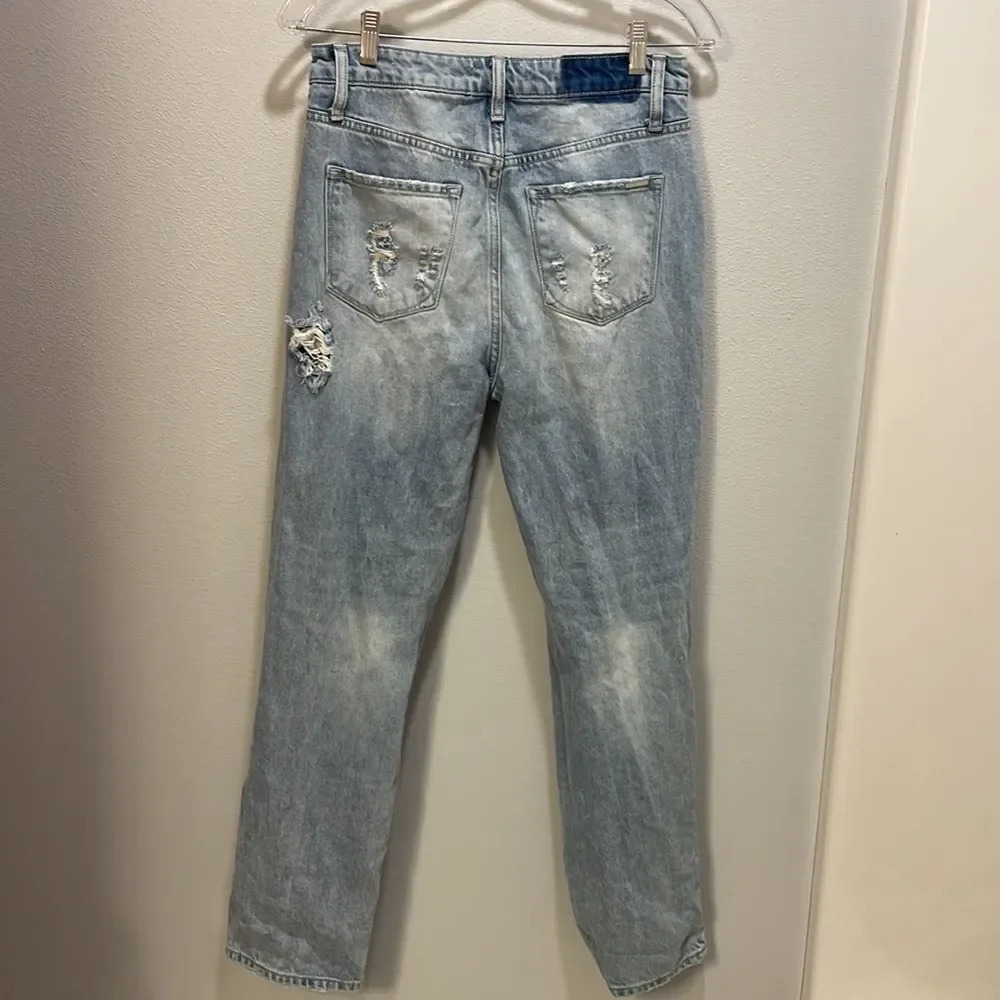 Nwot Insane Oene woman’s light blue ripped jeans - Picture 11 of 14